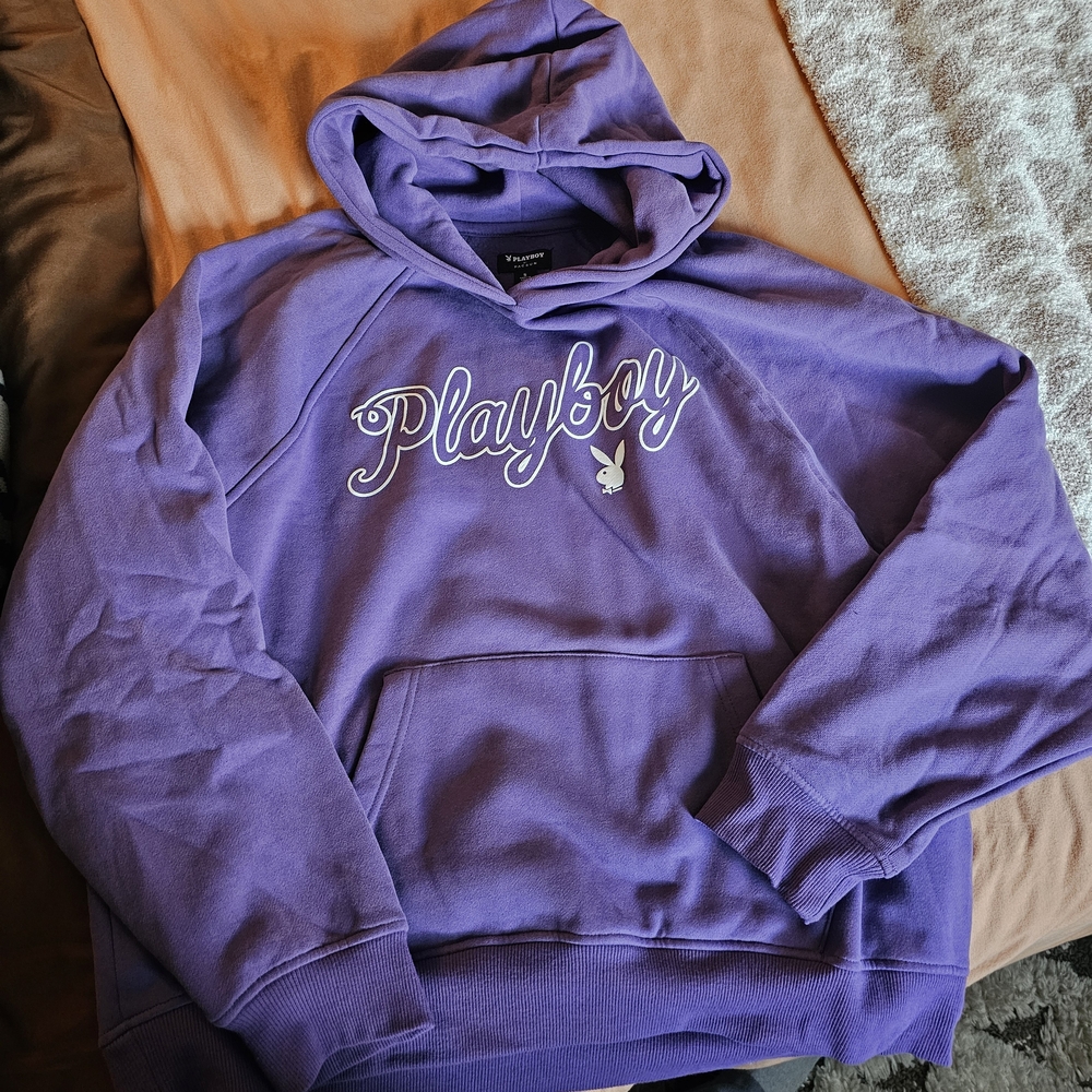 Playboy Purple Men's Hoodie Sweater